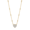 deBoulle Collection Heart Diamond Necklace in Yellow Gold