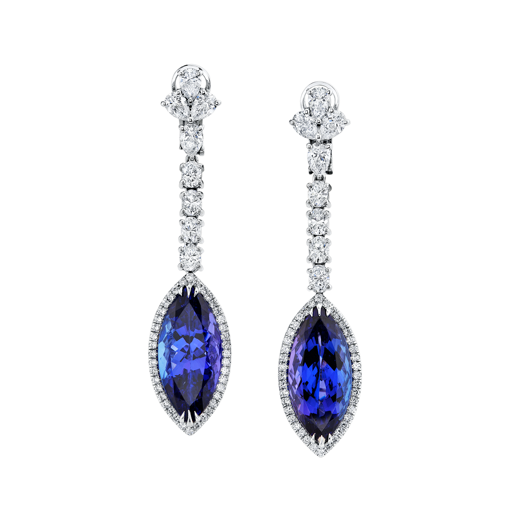 deBoulle High Jewelry Tanzanite Drop Earrings