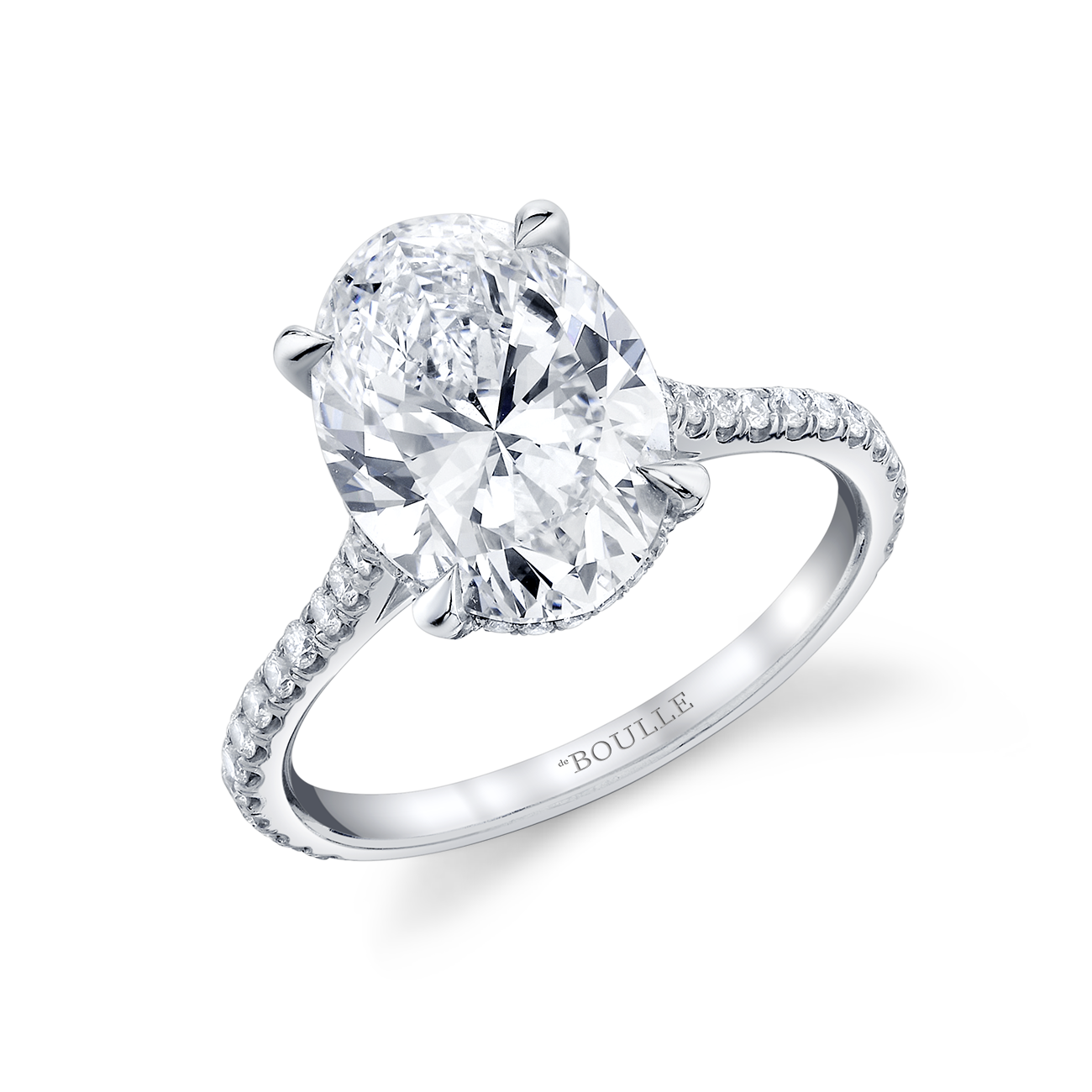 deBoulle High Jewelry Platinum Engagement Ring