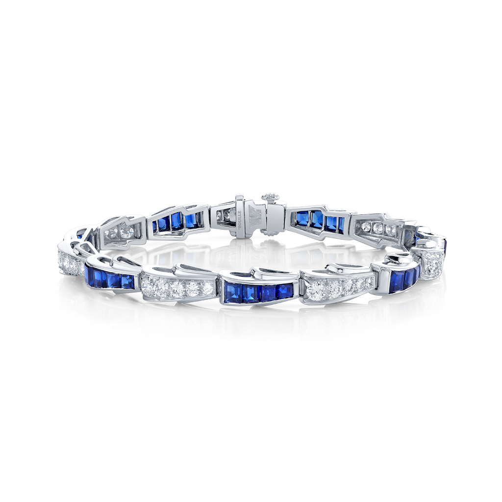deBoulle Estate Collection Sapphire and Diamond Bracelet