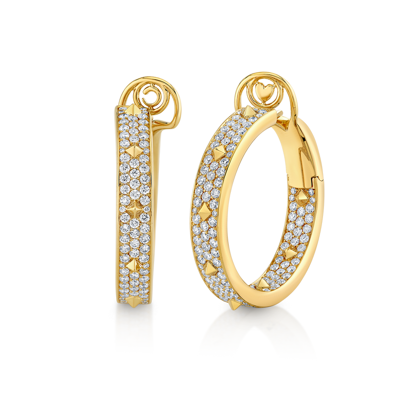 deBoulle Collection Diamond Pyramid Earrings