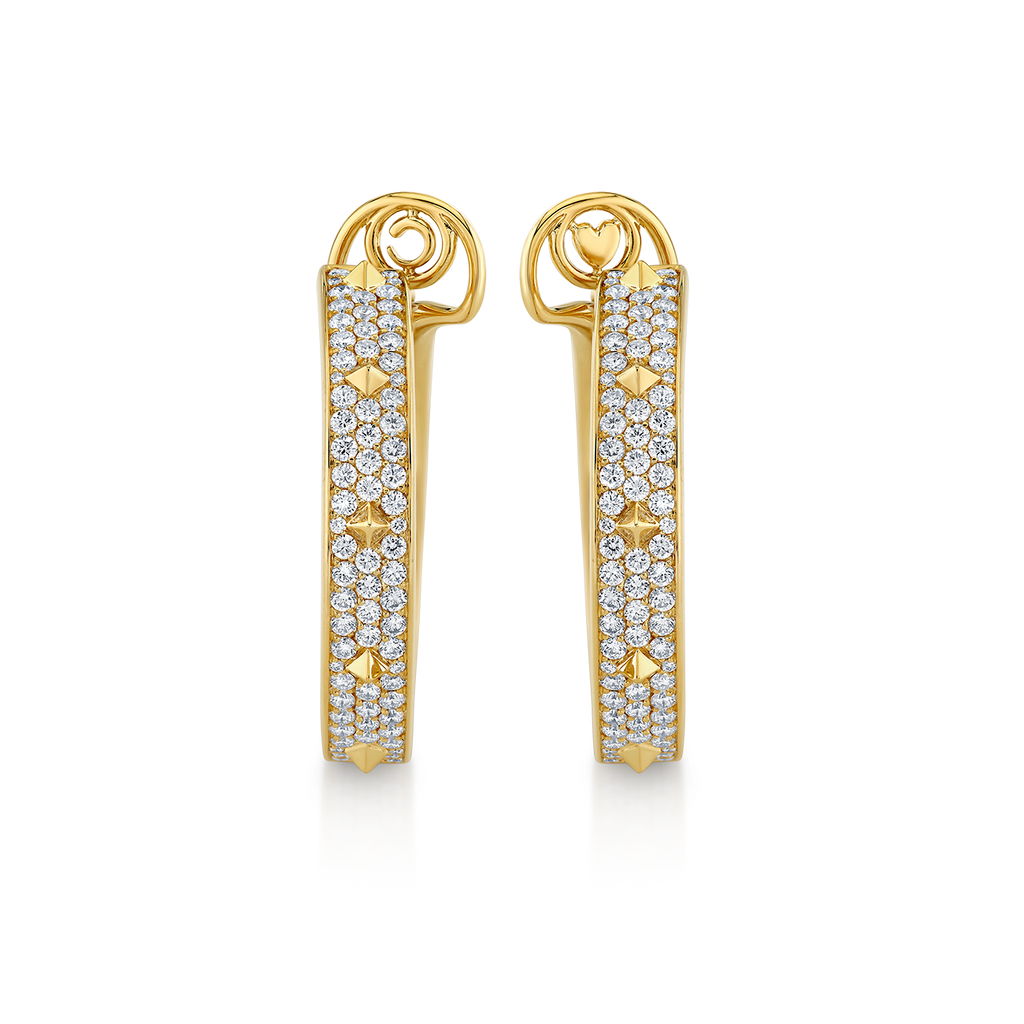 deBoulle Collection Diamond Pyramid Earrings