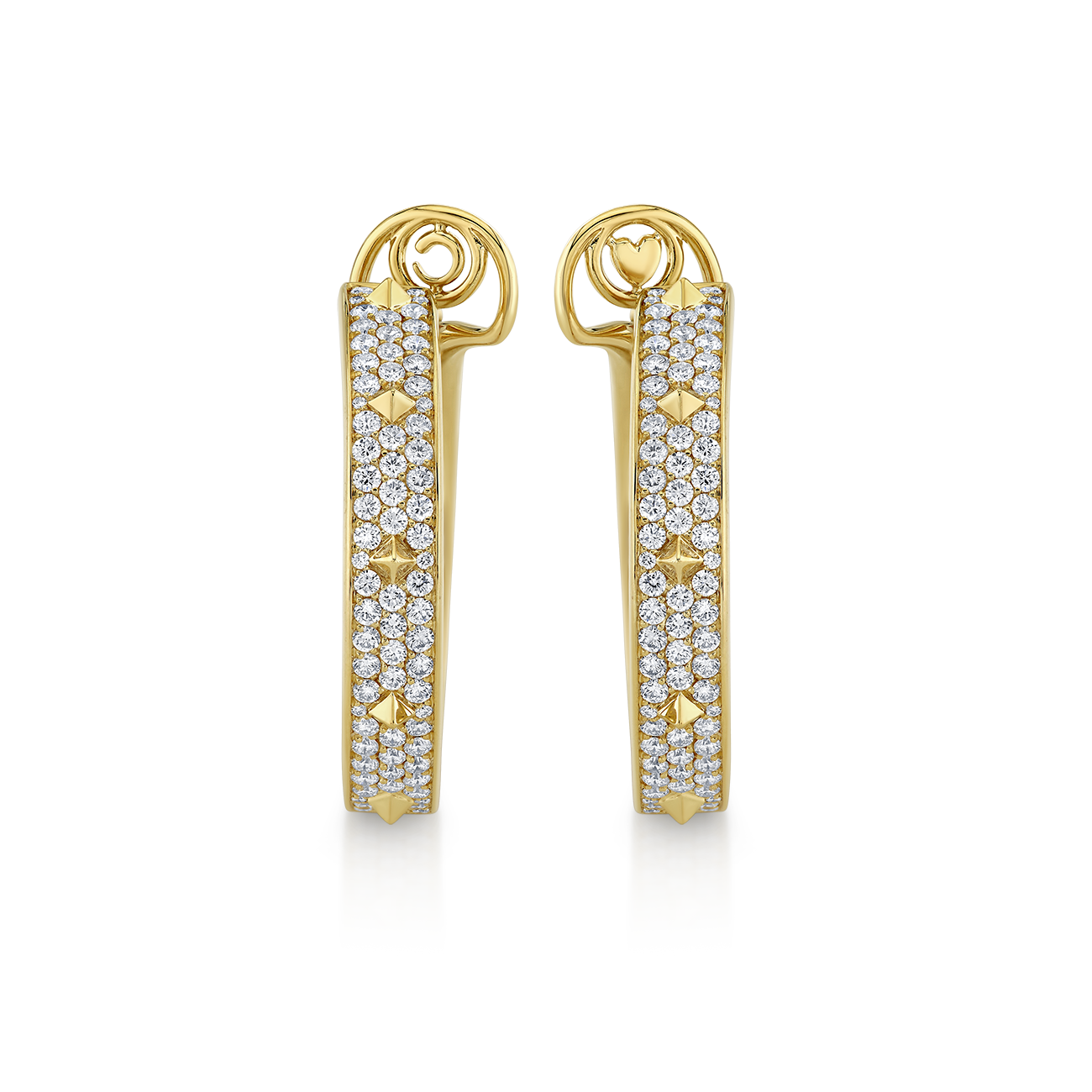 deBoulle Collection Diamond Pyramid Earrings