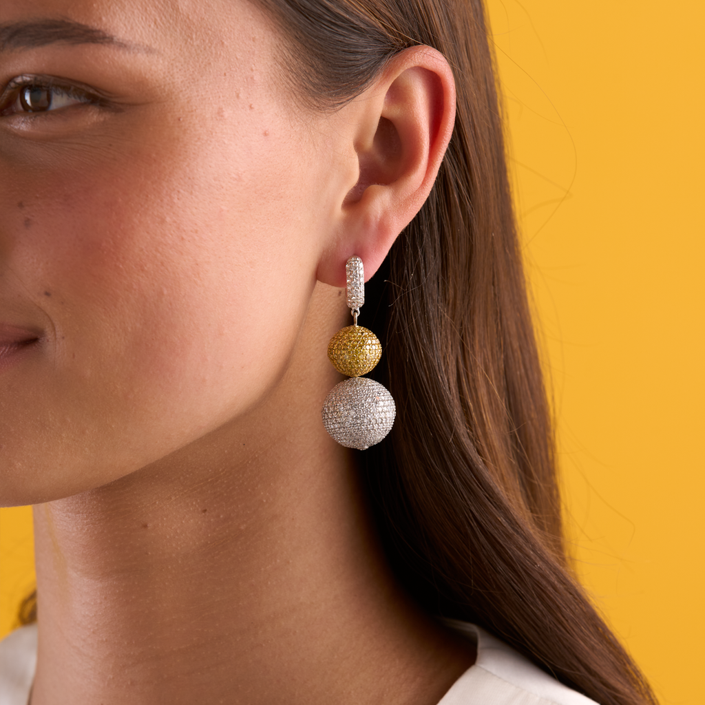 deBoulle High Jewelry Disco Ball Earrings