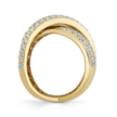 deBoulle Collection Diamond Infinity Crossover Ring in Yellow Gold