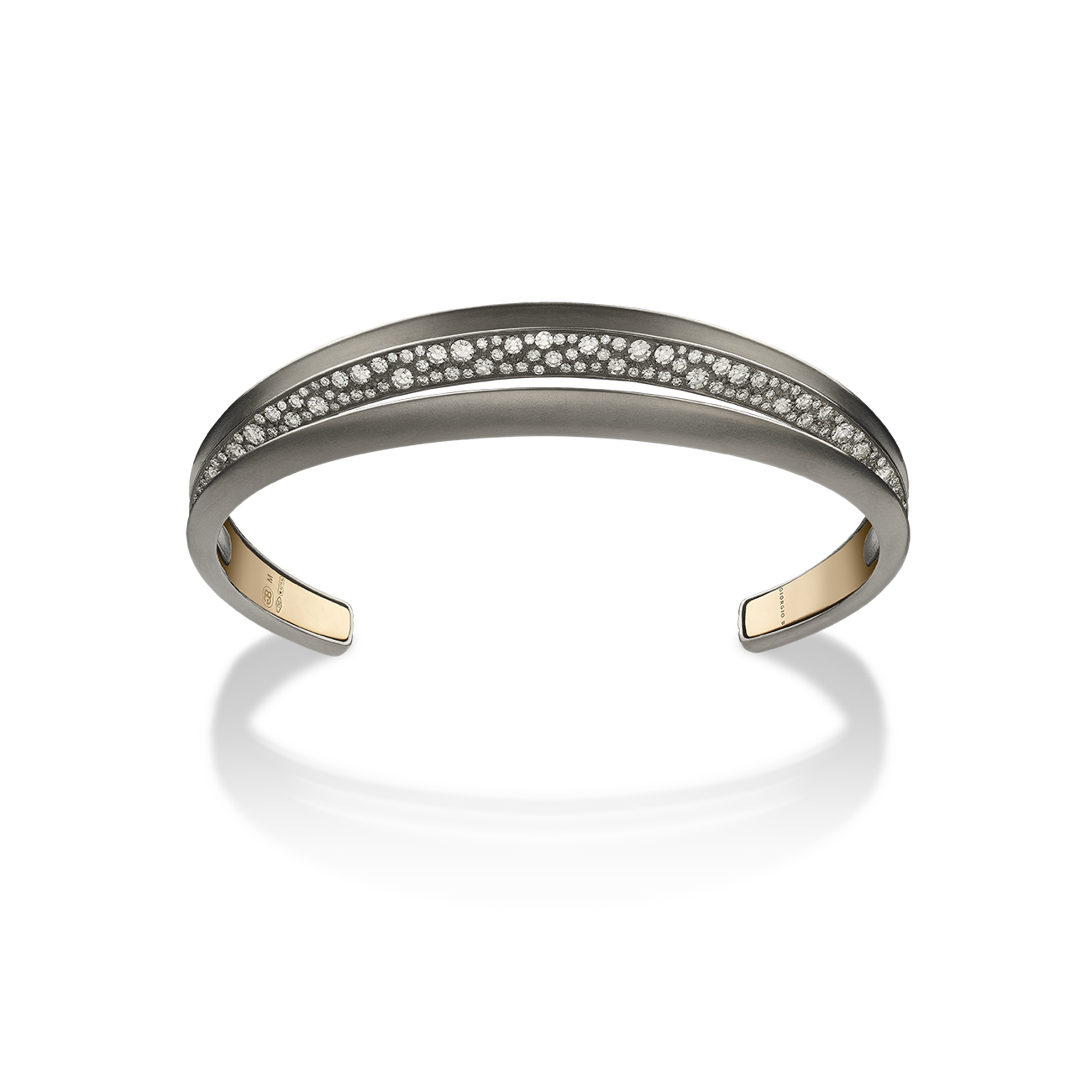 Palmetta Titanium Diamond Bracelet