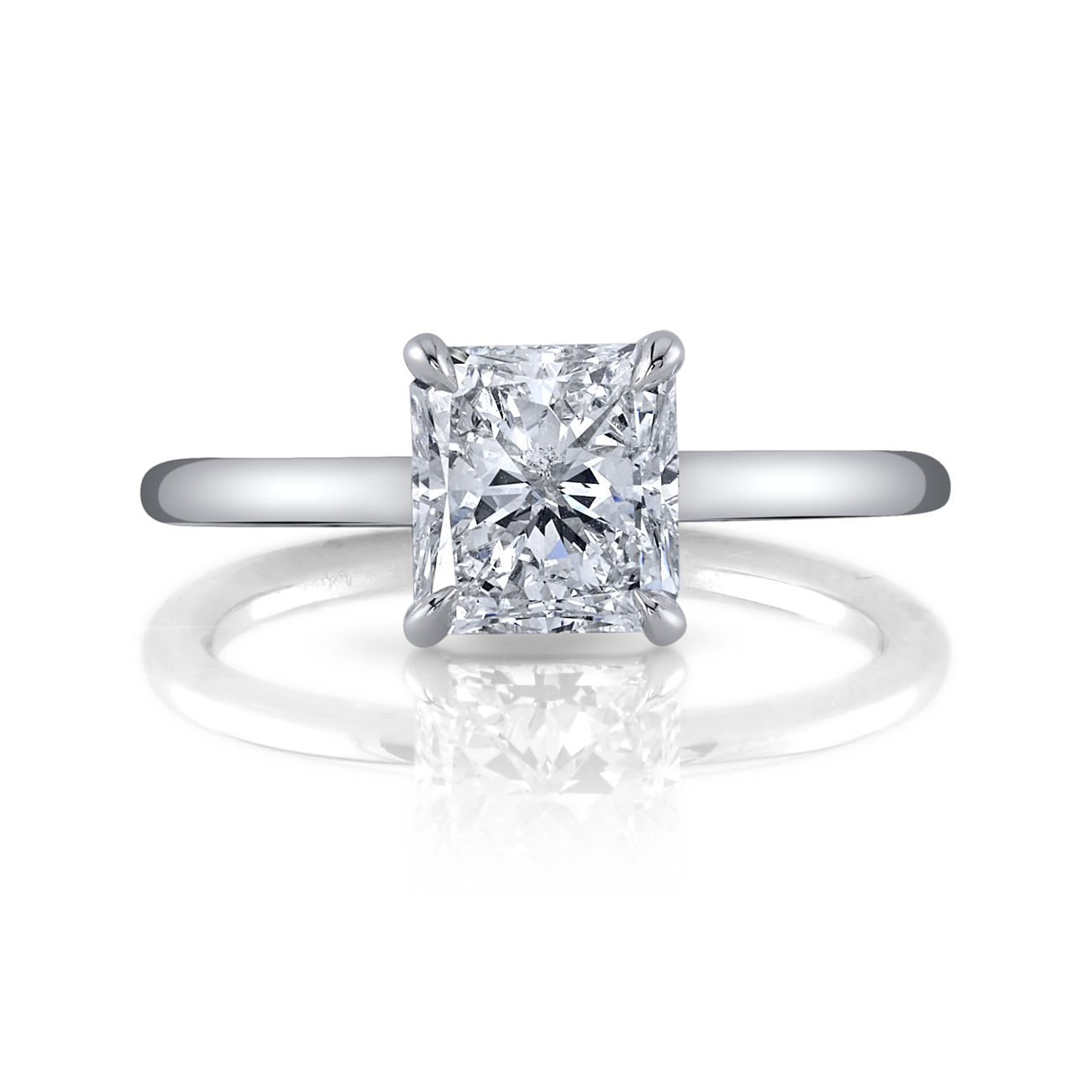 Solitaire Radiant-Cut Engagement Ring