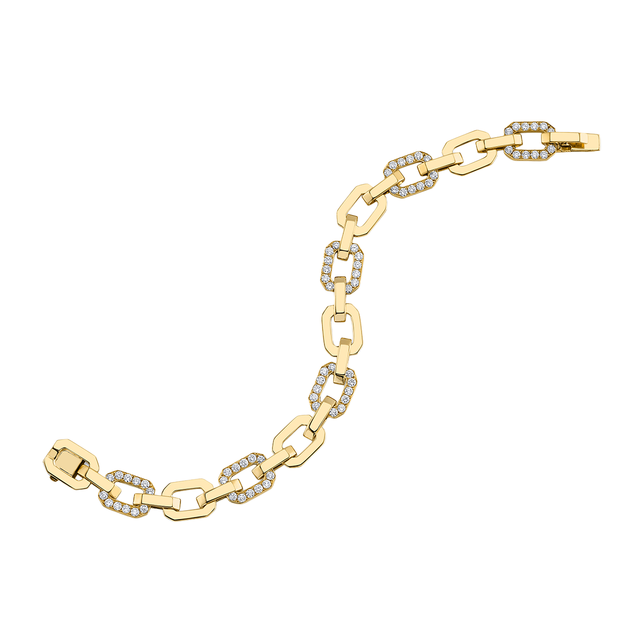deBoulle Collection Linkedin Bracelet in Yellow Gold