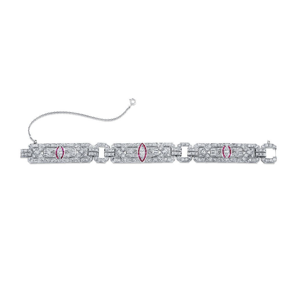 deBoulle Estate Collection Art Deco Diamond Bracelet