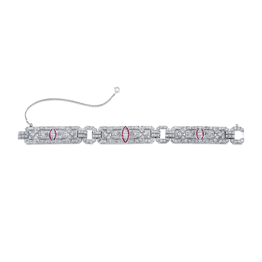 deBoulle Estate Collection Art Deco Diamond Bracelet