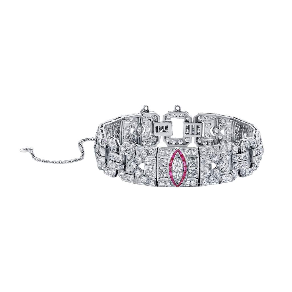 deBoulle Estate Collection Art Deco Diamond Bracelet