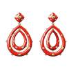 Giorgio B Goccia Earrings in Red Enamel