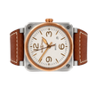 Pre-Owned Bell & Ross BR-03 White Steel & Gold BR03A-WH-STPG/SCA