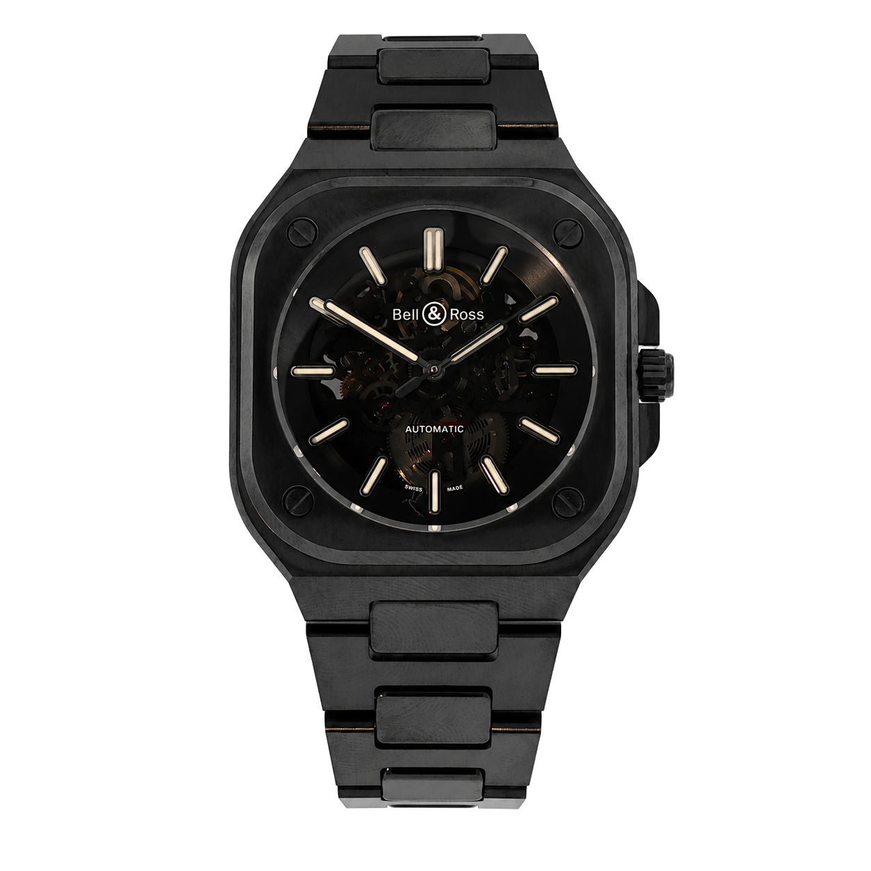 Pre-Owned Bell & Ross, 41MM 05 Skeleton Black Ceramic