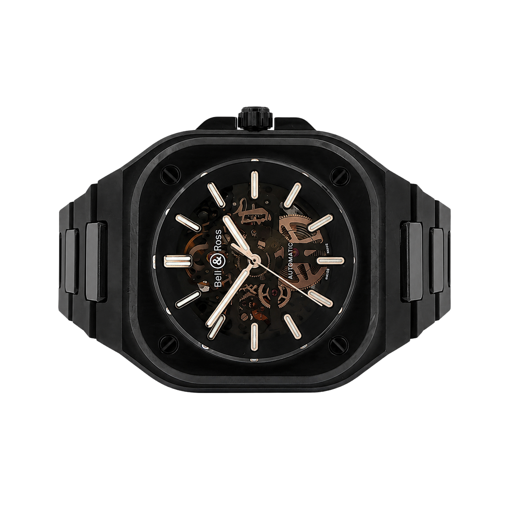 Pre-Owned Bell & Ross, 41MM 05 Skeleton Black Ceramic