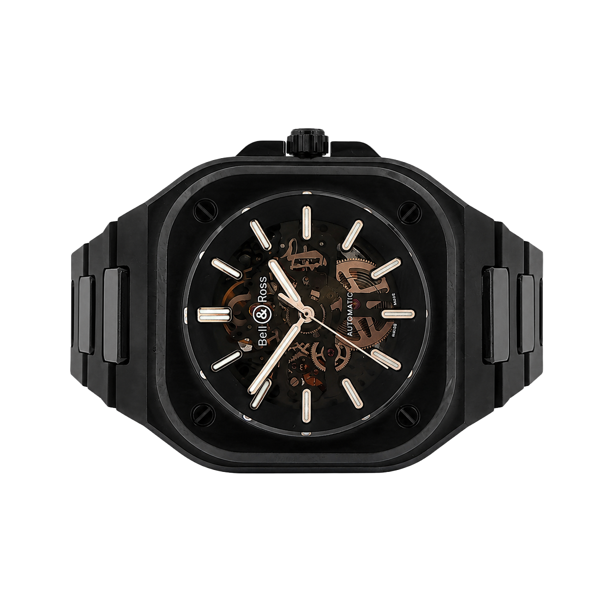 Pre-Owned Bell & Ross, 41MM 05 Skeleton Black Ceramic