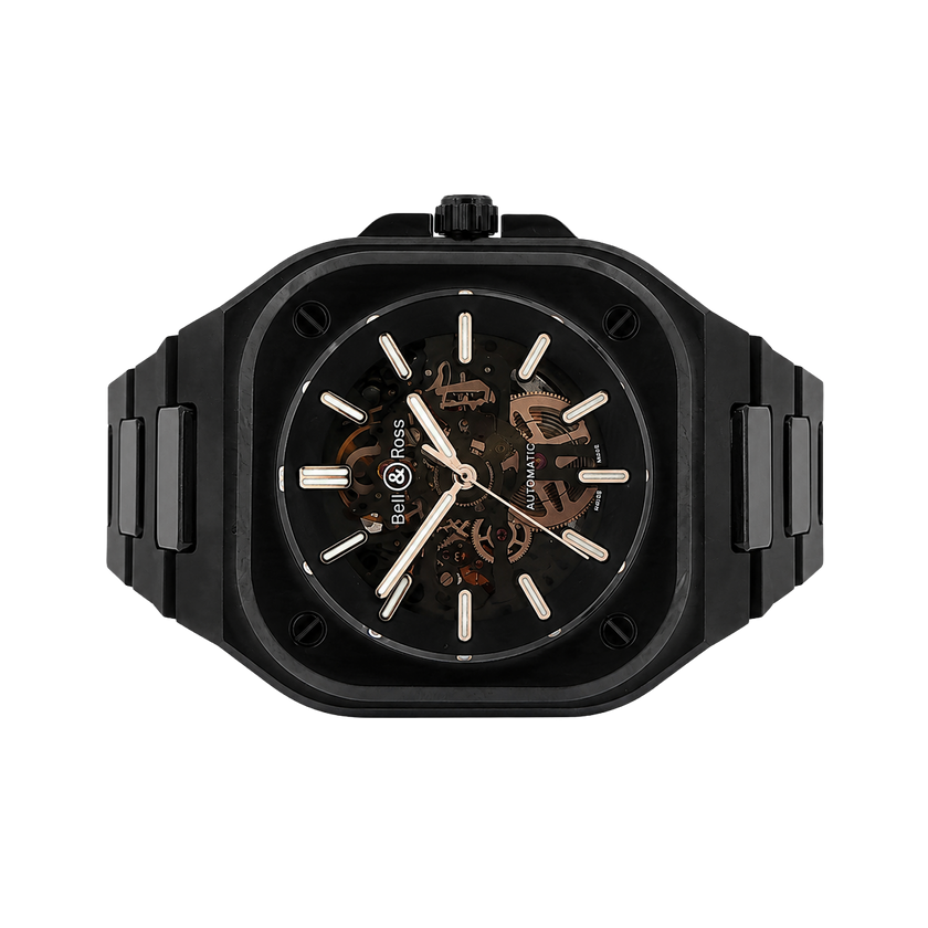 Pre-Owned Bell & Ross, 41MM 05 Skeleton Black Ceramic