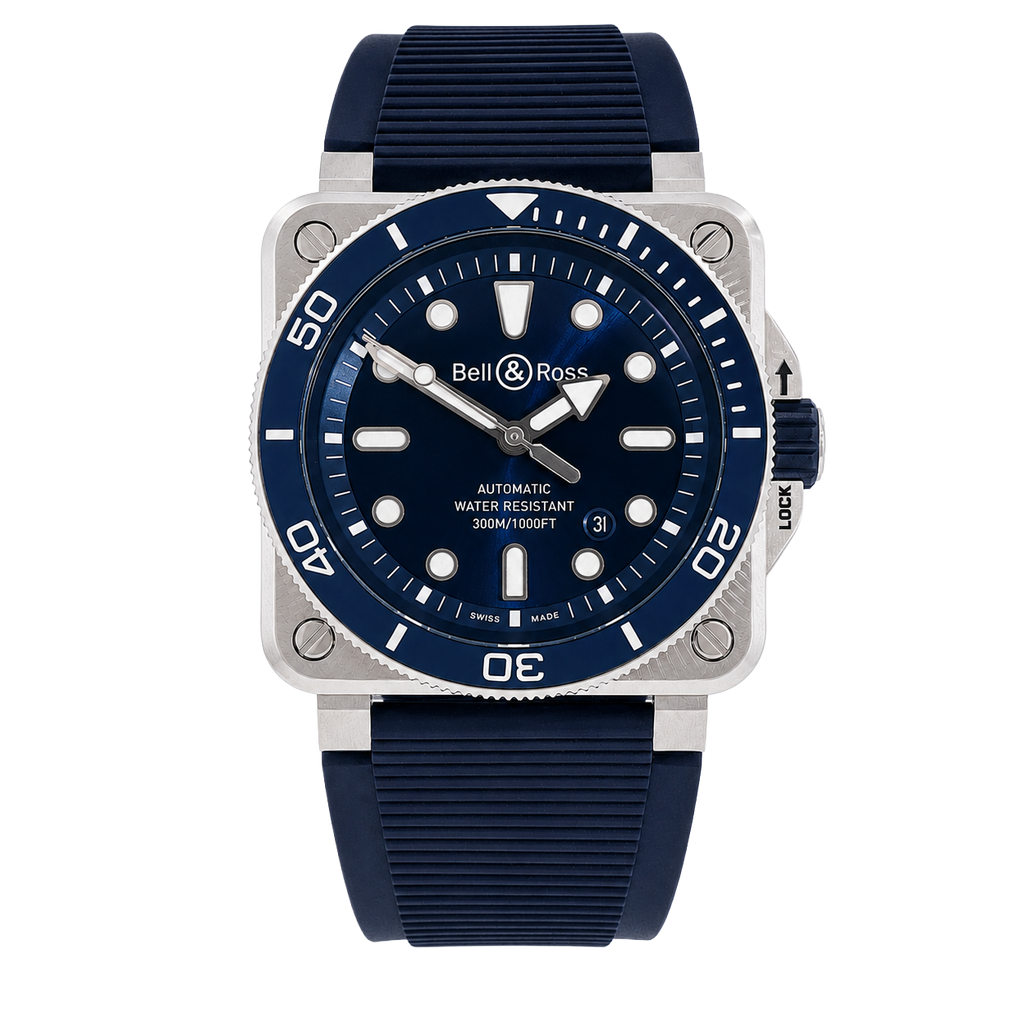 Pre-Owned Bell & Ross Diver BR03A-D-BLU-ST/SRB