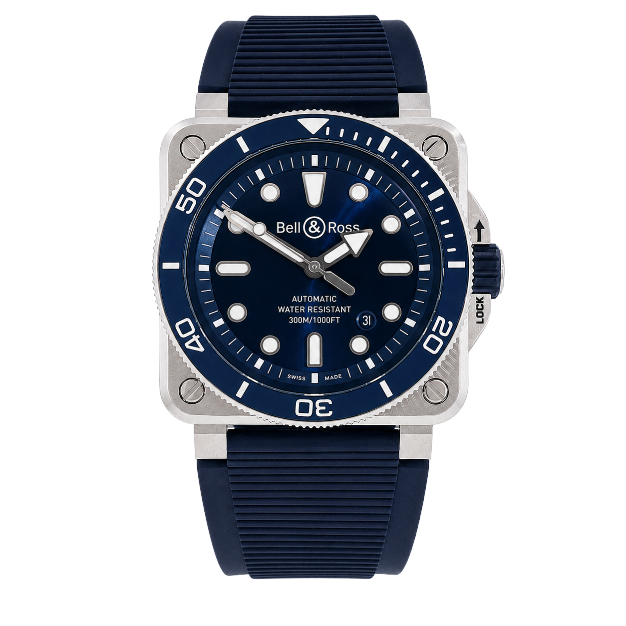 Pre-Owned Bell & Ross Diver BR03A-D-BLU-ST/SRB