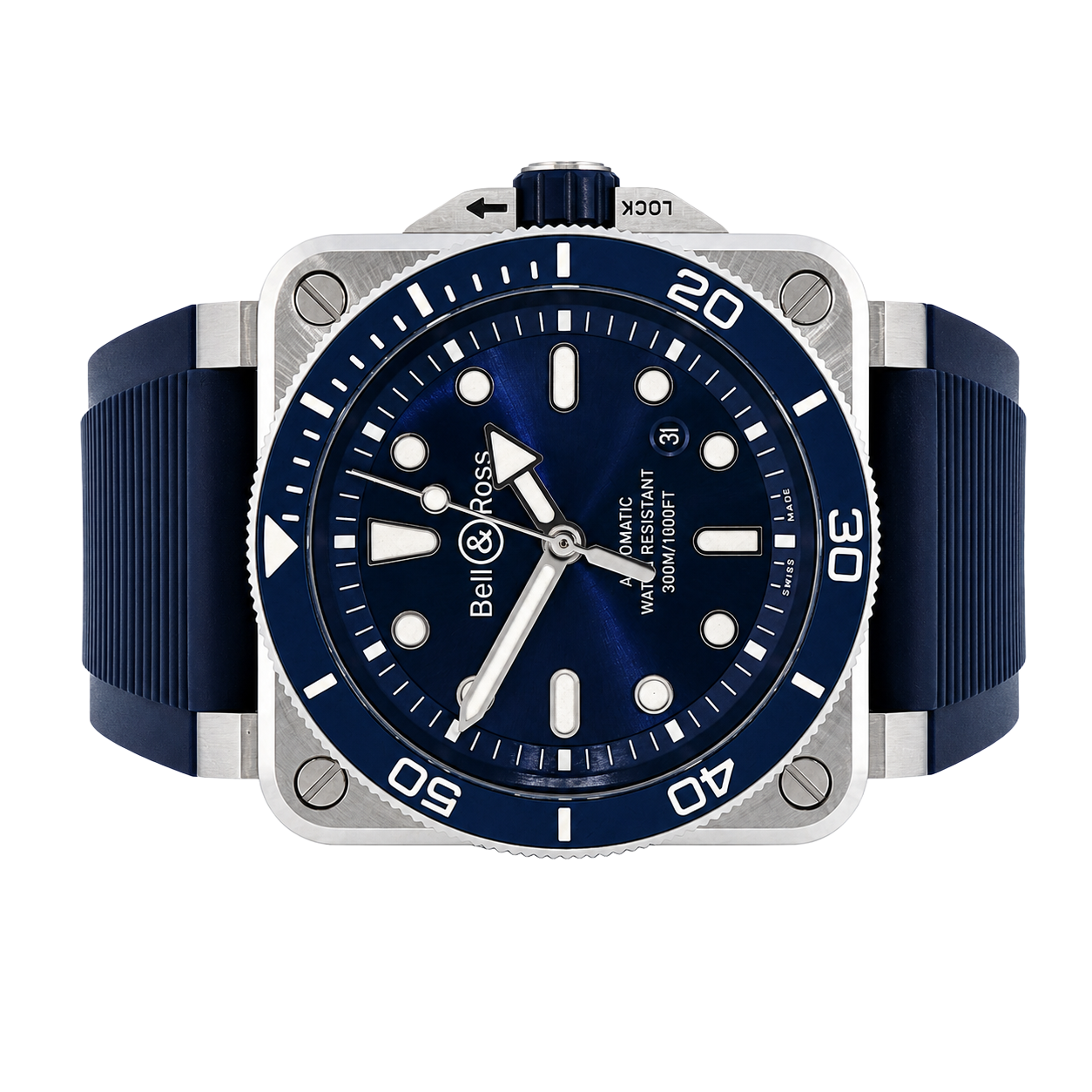 Bell & Ross Diver BR03A-D-BLU-ST/SRB