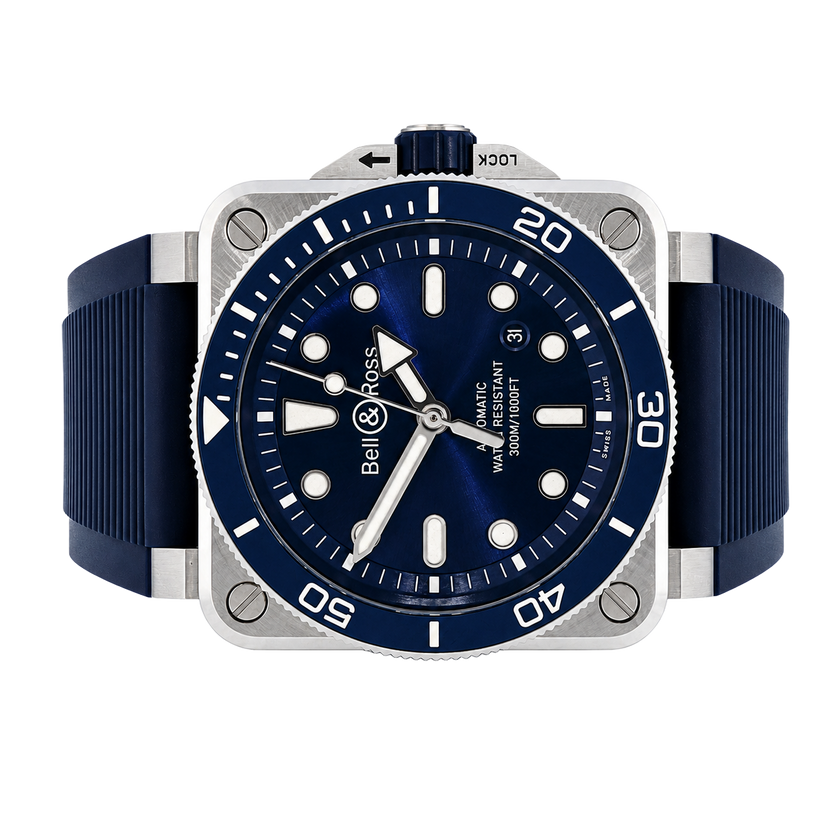Bell & Ross Diver BR03A-D-BLU-ST/SRB
