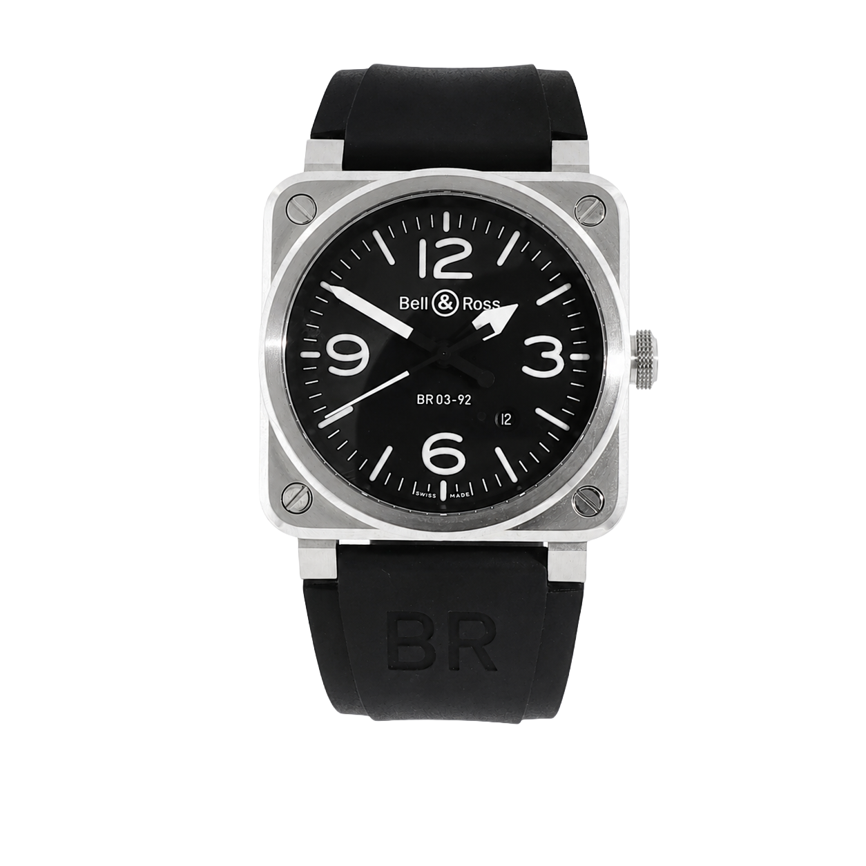 Pre-Owned Bell & Ross Stainless Steel BR0392-BLC-ST