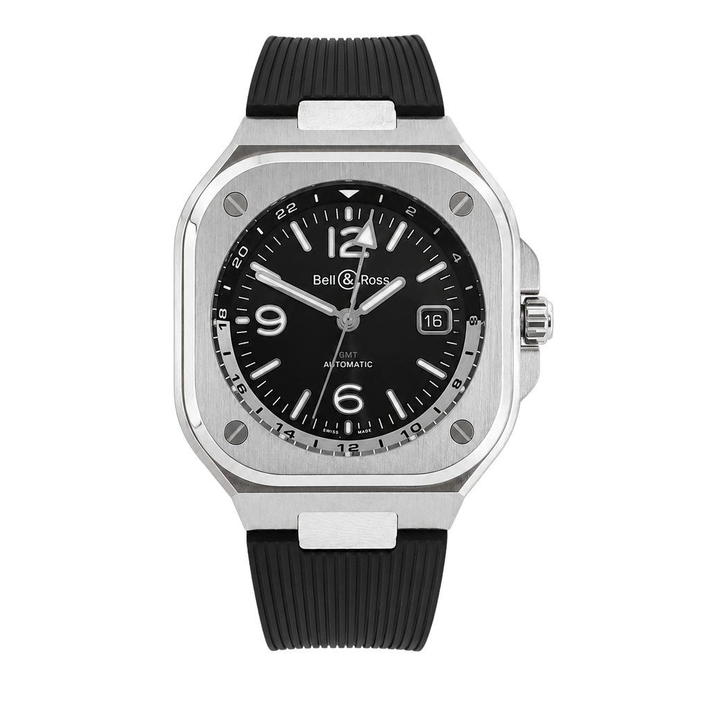 Pre-Owned Bell & Ross Stainless Steel BR05G-BL-ST/SRB