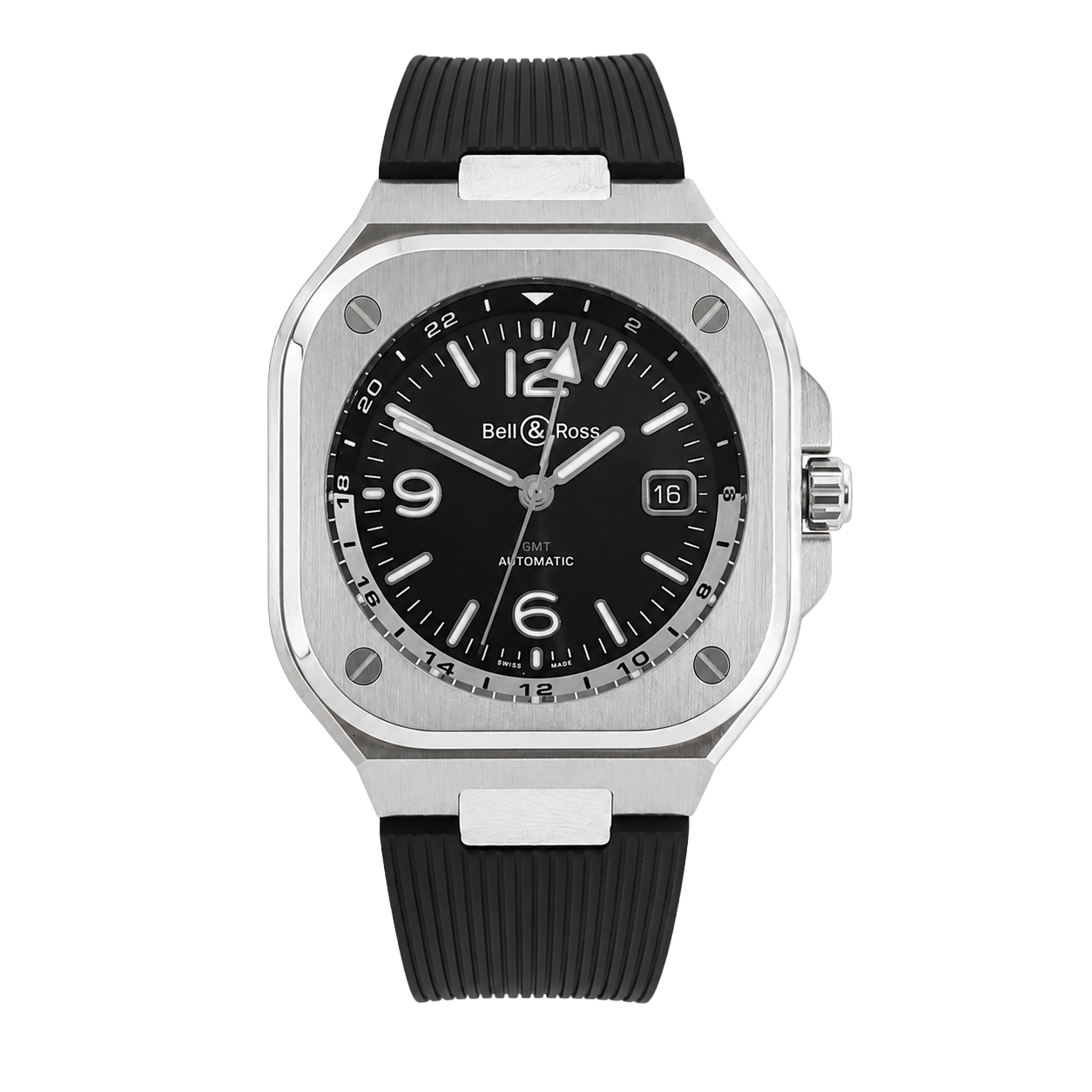 Pre-Owned Bell & Ross Stainless Steel BR05G-BL-ST/SRB