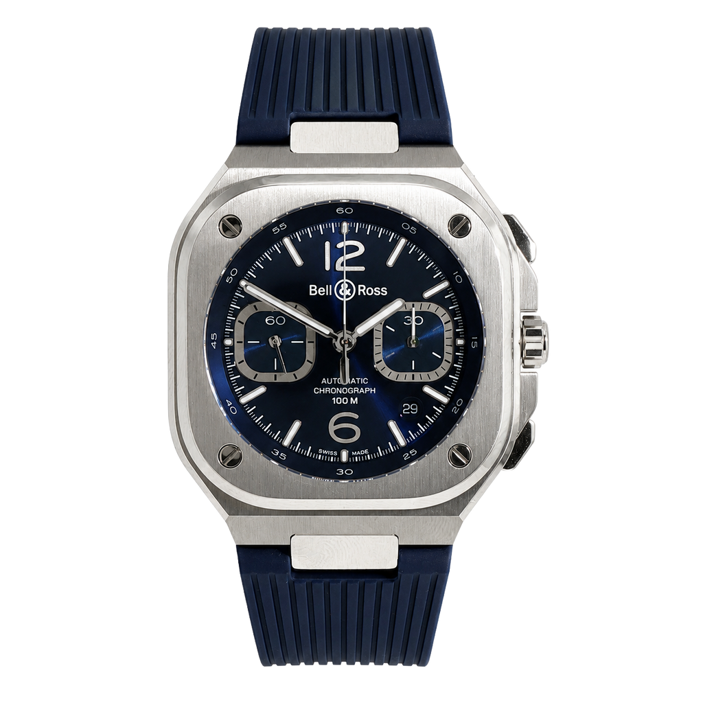 Pre-Owned Bell & Ross Stainless Steel BR05C-BLU-ST/SRB