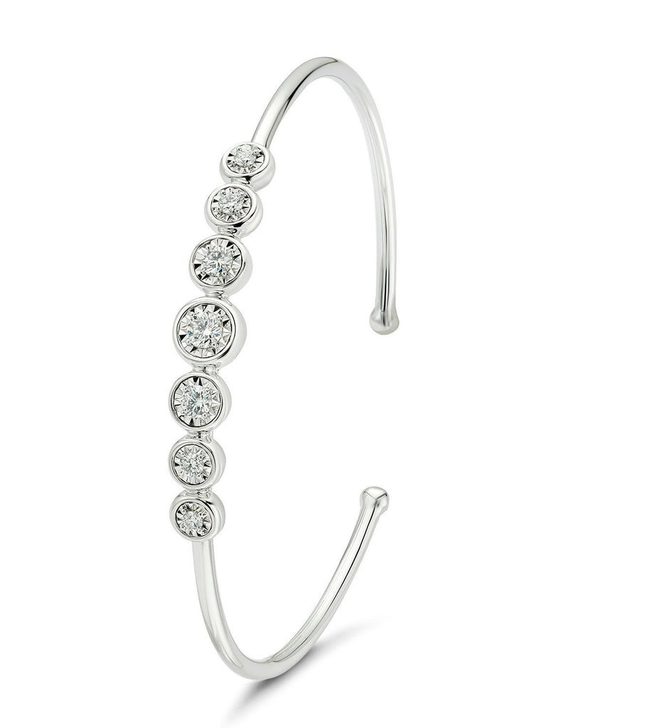 deBoulle Collection Emma Cuff in White Gold