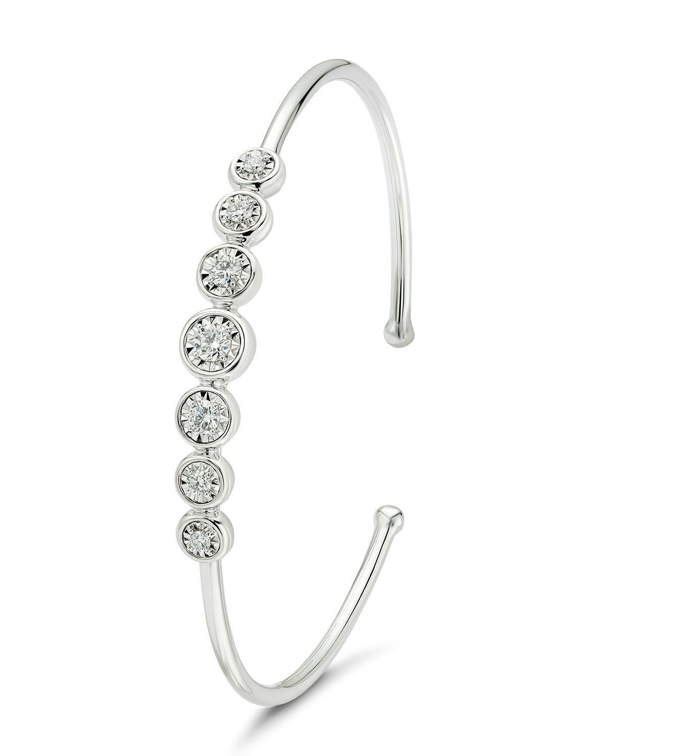deBoulle Collection Emma Cuff in White Gold