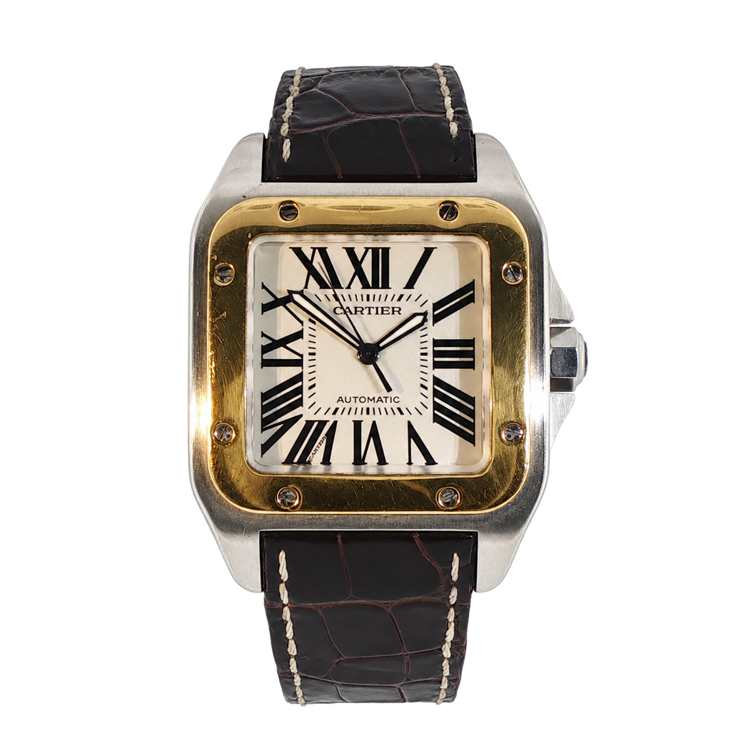 Pre-Owned Cartier Santos 100 38MM Yellow Gold