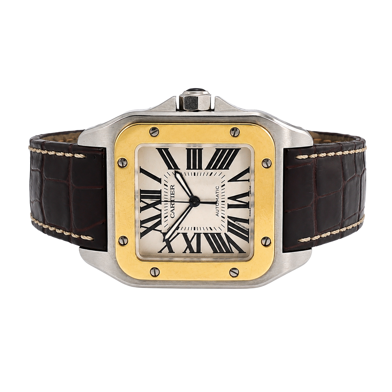 Pre-Owned Cartier Santos 100 38MM Yellow Gold