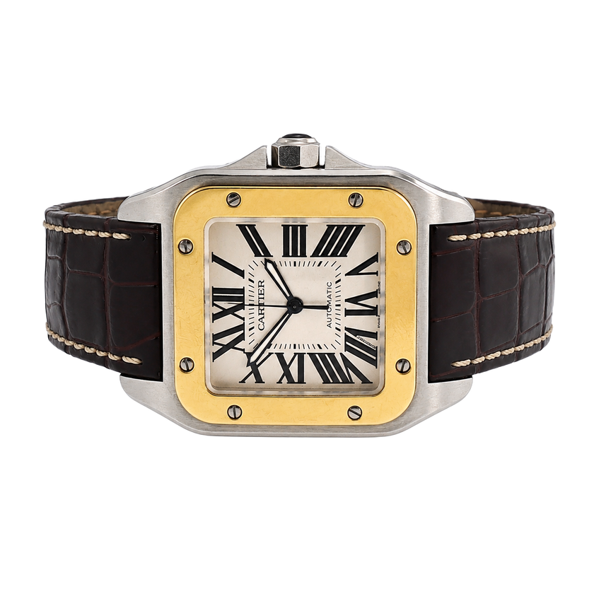 Pre-Owned Cartier Santos 100 38MM Yellow Gold
