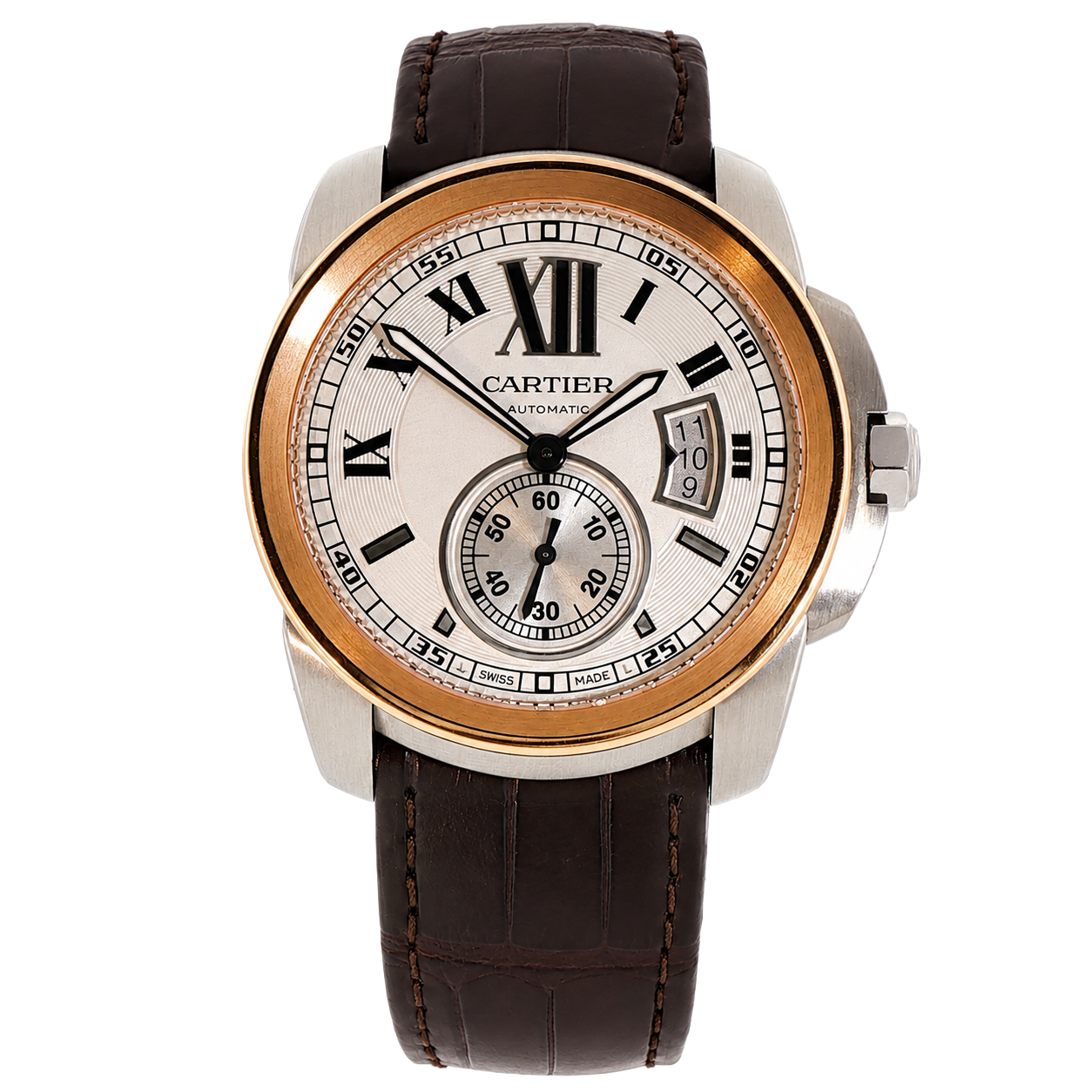 Pre-Owned Cartier Calibre De Cartier 18K Yellow Gold W7100039