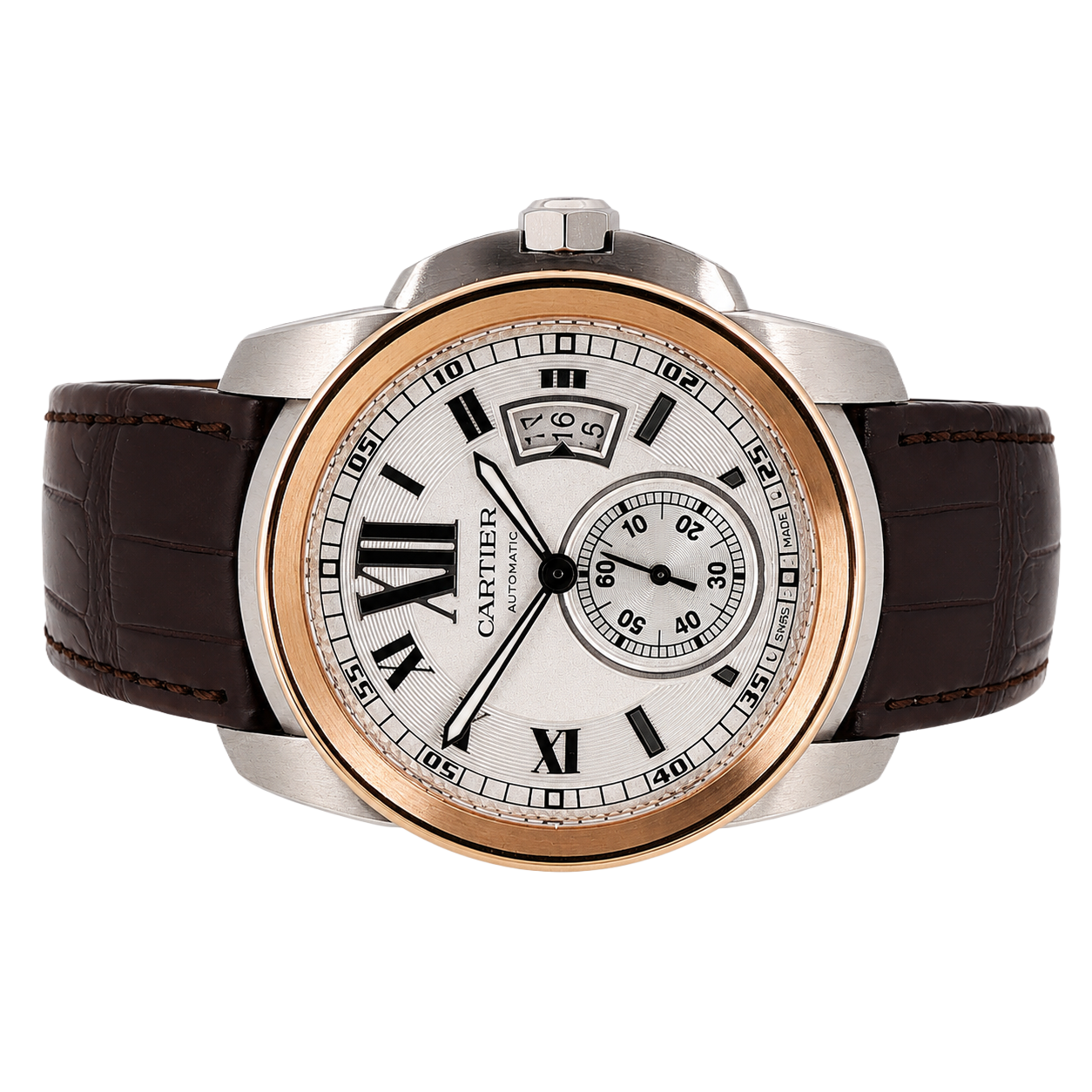 Pre-Owned Cartier Calibre De Cartier 18K Yellow Gold W7100039