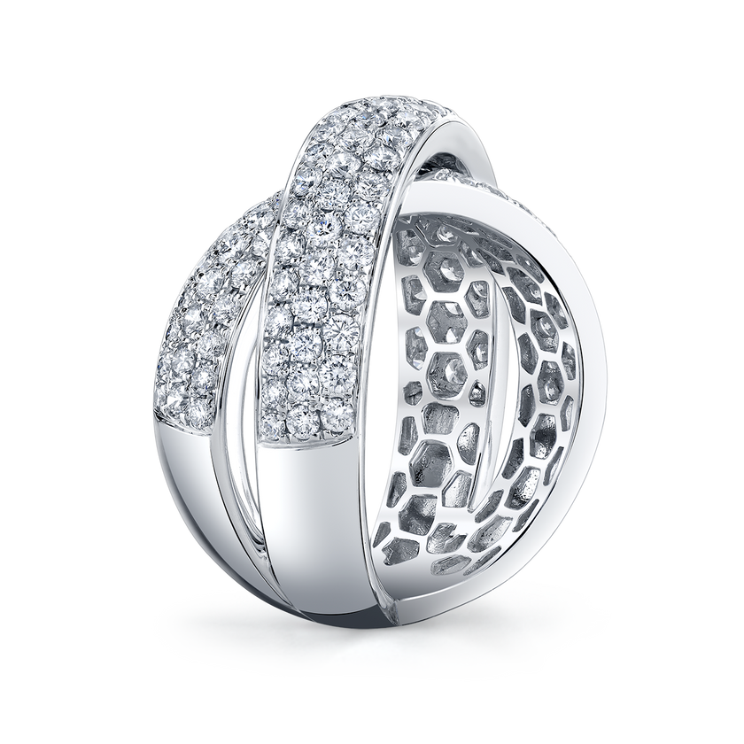 deBoulle Collection Diamond Infinity Crossover Ring