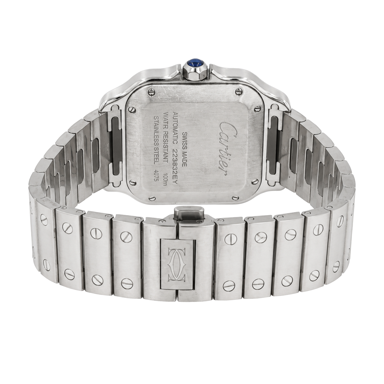 Pre-Owned Cartier Santos de Cartier 41.9MM with Diamond Bezel