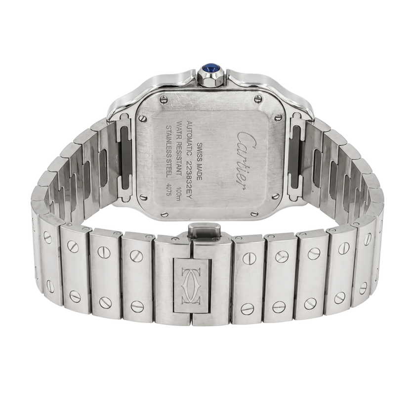 Pre-Owned Cartier Santos de Cartier 41.9MM with Diamond Bezel