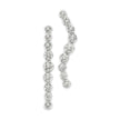 deBoulle Collection Emma Linear Drop Earrings in White Gold