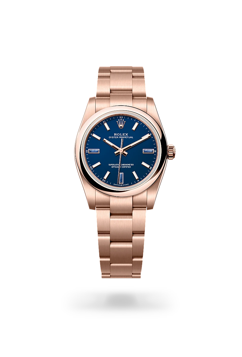 rolex Oyster Perpetual in 18 kt Everose gold, M124205-0002* - deBoulle Diamond & Jewelry