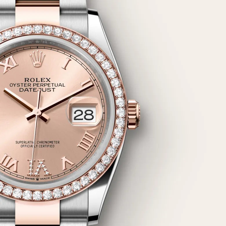 Rolex Datejust 36 in Everose Rolesor - combination of Oystersteel