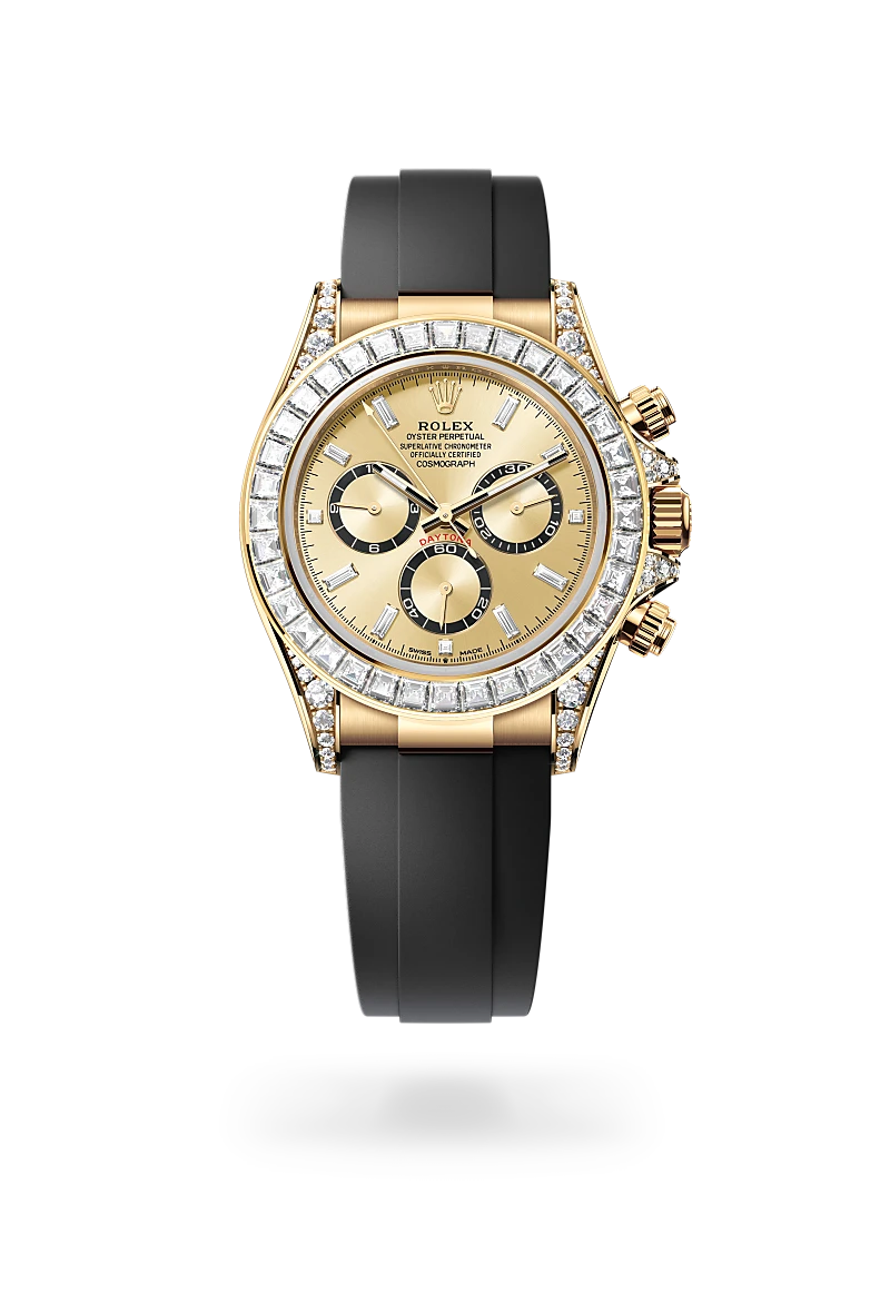 rolex Cosmograph Daytona in 18 ct yellow gold with lugs set with diamonds, M126538TBR-0004* - deBoulle Diamond & Jewelry