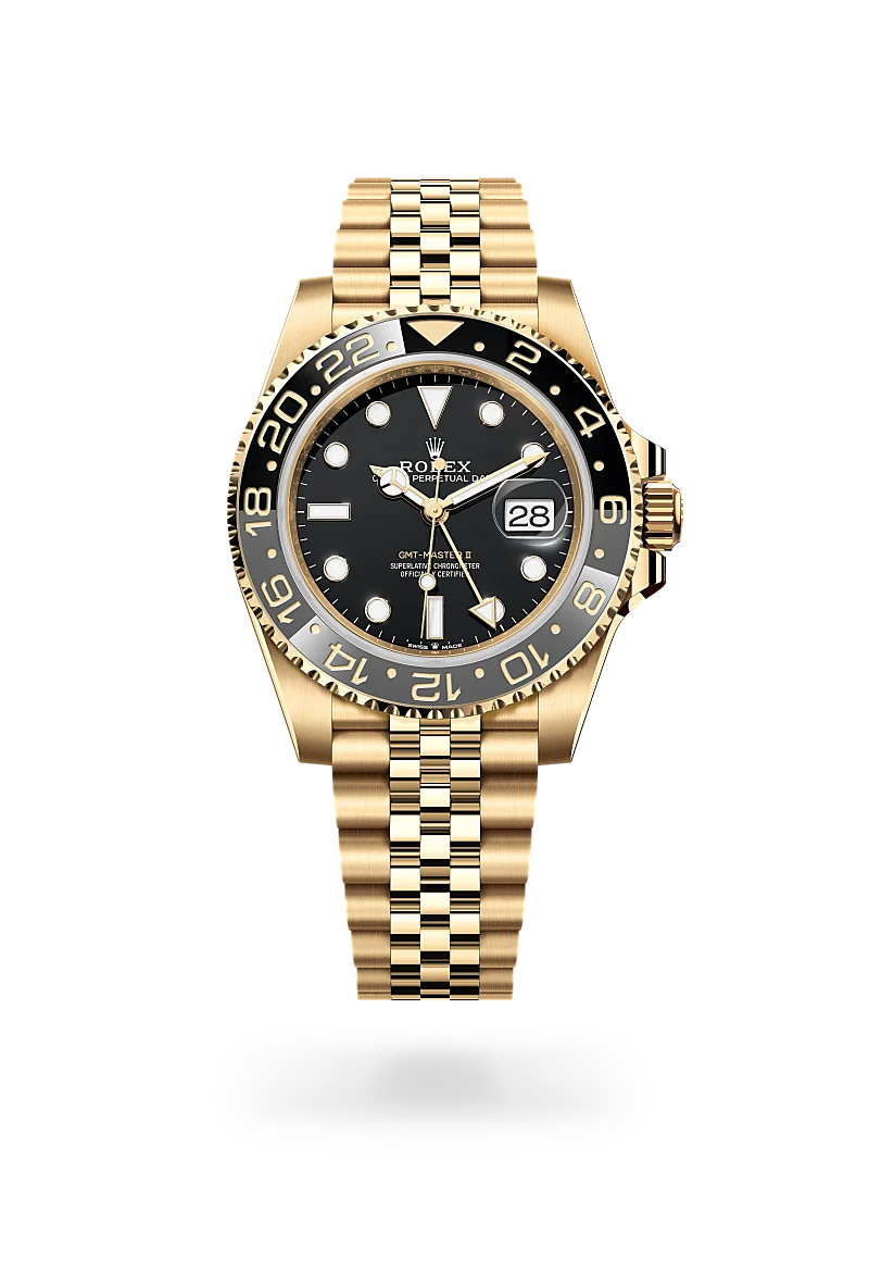 rolex GMT-Master II in 18 kt yellow gold, M126718GRNR-0001* - deBoulle Diamond & Jewelry