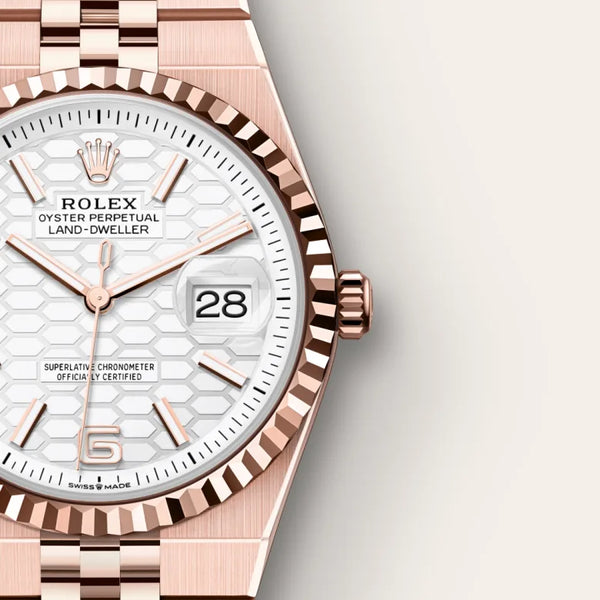 rolex Land-Dweller in 18 ct Everose gold, M127235-0001* - deBoulle Diamond & Jewelry