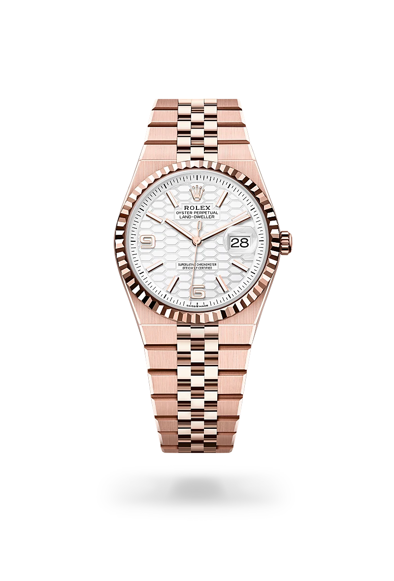 rolex Land-Dweller in 18 ct Everose gold, M127235-0001* - deBoulle Diamond & Jewelry