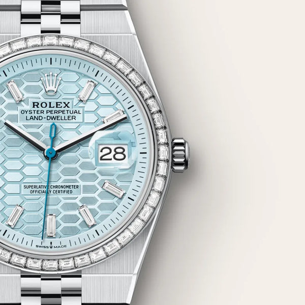 rolex Land-Dweller in Platinum, M127286TBR-0001* - deBoulle Diamond & Jewelry