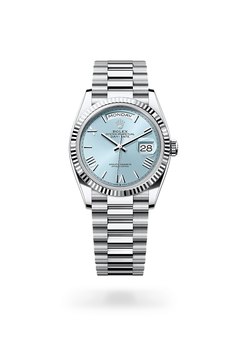 rolex Day-Date in Platinum, M128236-0018* - deBoulle Diamond & Jewelry