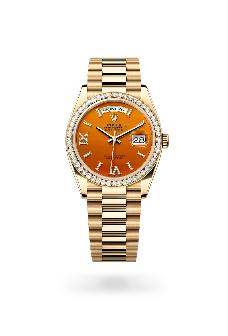 rolex Day-Date in 18 ct yellow gold, M128348RBR-0049* - deBoulle Diamond & Jewelry