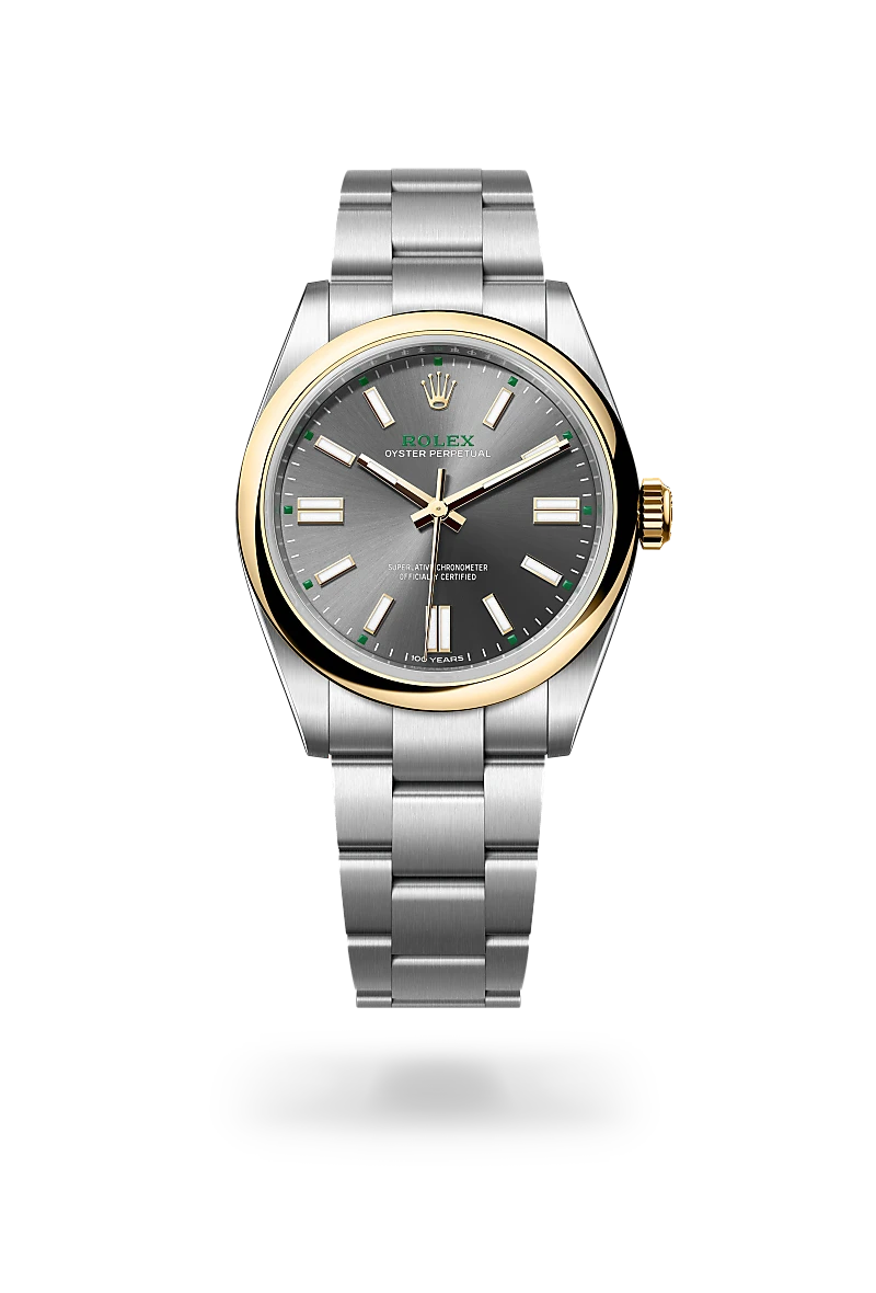 rolex Oyster Perpetual in Yellow Rolesor - combination of Oystersteel and yellow gold, M134303-0001* - deBoulle Diamond & Jewelry